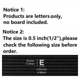 Felt Letter Board Letters Only - Pre-cut 0.5 Inch (1/2) Tall White Letters 492pcs with Canvas Bag (No Board Included) - Retail: $9