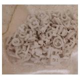 Felt Letter Board Letters Only - Pre-cut 0.5 Inch (1/2) Tall White Letters 492pcs with Canvas Bag (No Board Included) - Retail: $9