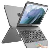 iPad (A16) 11th Generation Case with Keyboard (11, 2025) & 10th Gen (10.9", 2022) - 360° Rotatable, Thin & Light, Multi-Touch Trackpad for iPad (A16) 11th/10th Gen (Gray) - Retail: $40"