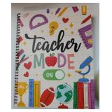 12 Months Weekly and Monthly Undated Teacher Planner 2025-2026, 8.5x11inch Spring-Bound Teacher Lesson Planner with Contacts and Schedule Page