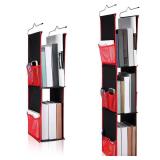 2 Pcs Hanging Locker Shelves Includes 3 Shelf and 2 Shelf Hanging Locker Organizer Accessories for School Teens Work Gym Closet Lock(Red 3 Shelf, 2 Shelf,2 Pcs)