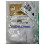 Bob Valance Curtains 18 Inch Length 1 Piece, Faux Linen Slub Solid White Kitchen Valance for Bedroom Living Room, Farmhouse Soft Airy Rod Pocket Small Window Curtain, Each 60Wx18L Inch - Retail: $10