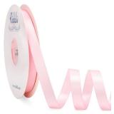 Light Pink Satin Ribbon Double Faced Satin 1/2 inch x Continuous 50 Yards-Light Pink Ribbon for Gift Wrapping Crafts Wedding Decoration Bows Bouquet Floral Arrangement - Retail: $12
