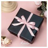 Light Pink Satin Ribbon Double Faced Satin 1/2 inch x Continuous 50 Yards-Light Pink Ribbon for Gift Wrapping Crafts Wedding Decoration Bows Bouquet Floral Arrangement - Retail: $12