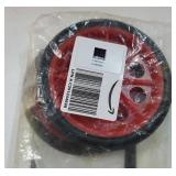 2 Pcs Replaceable Shopping Basket Cart 5.5 Wheels Red Black
