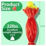 50 Pack Watermelon Nets,Hanging Watermelon Support Nets,Reusable Melon Hammocks Cradles Fruit Melon Net Bag for Watermelon, Honeydew Melon, Cucumbers - Retail: $12