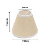 Modern Small Lamp Shade Set of 2 Linen Clip On Bulb Lampshade for Candelabra Bulbs Table Chandelier Wall Lamp Floor Lamps Chandelier, Beige - Retail: $20