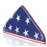 Vinyl Memorial Flag Display Bag with Zipper - Easy Storage and Lightweight - American Veteran 5
