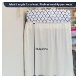 Ruffled Dorm Room Bed Skirt Twin XL 32 Inch Drop, Hotel Quality Premium 1800 Brushed Microfiber Twin Extra Long College Dust Ruffle, Cream - Retail: $46