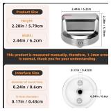 DG94-02141A Knob for Samsung Stove Knob Replacement (5PCS), Compatible with Samsung Stove Knobs NX58M6630SS/AA, NX58M6630SS/AA-00, NX58M6630SS/AA-01, NX58R6631SS/AA-00, NX58R6631ST/AA-00 - Retail: $43