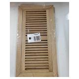 White Oak Wood Floor Register, Flush Mount Vent with Damper, 6X14 Inch, Unfinished. DAMAGED Corners. - Retail: $31