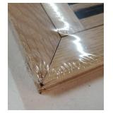 White Oak Wood Floor Register, Flush Mount Vent with Damper, 6X14 Inch, Unfinished. DAMAGED Corners. - Retail: $31