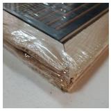 White Oak Wood Floor Register, Flush Mount Vent with Damper, 6X14 Inch, Unfinished. DAMAGED Corners. - Retail: $31