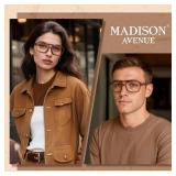 Retro Aviator Blue Light Blocking Glasses for Women Men with Case, Trendy Rectangle Computer Eyeglasses Brown - Retail: $17