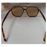 Retro Aviator Blue Light Blocking Glasses for Women Men with Case, Trendy Rectangle Computer Eyeglasses Brown - Retail: $17