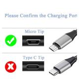 2 Pack 10Ft Micro Charging Cable Cord Replacement for Samsung Galaxy Tab A 10.1(2016); 8.0, 7.0", 9.7"; Tab S/S2; Tab E, 4, 3 SM-T290/550/580/387/350/800 Galaxy J7/J8/S7/S6 Charger Cables - Retail: $1