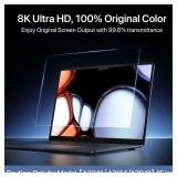 MacBook Air 15 inch Screen Protector M4 M3 M2 2025-2023 [100% Ultra Clear][Original Screen Output] Anti-Glare & Anti-Fingerprint & Bubble-Free, Laptop Screen Protector A3241 A3114 A2941 - Retail: $1