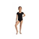 Team Basic Short Sleeve athletic leotards, Black, 8 10 US - Retail: $16