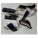 3-Pack Youth Boys Stretch Boxer Briefs w/Soft Protective Cup, Elite Boxer Jock for Baseball & Football (X-Small, White) - Retail: $24