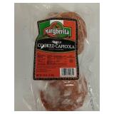 FACTORY SEALED - Margherita sliced cooked capicola coated with spices and paprika 2lbs (Frozen / Never Thawed)