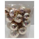 FACTORY SEALED - Christmas Balls Ornaments -36pcs Shatterproof Christmas Tree Decorations with Hanging Loop for Xmas Tree Wedding Holiday Party Home Decor,6 Styles in 3 Sizes(Champagne Gold)