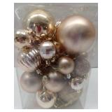 FACTORY SEALED - Christmas Balls Ornaments -36pcs Shatterproof Christmas Tree Decorations with Hanging Loop for Xmas Tree Wedding Holiday Party Home Decor,6 Styles in 3 Sizes(Champagne Gold)