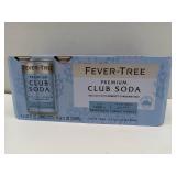 FACTORY SEALED - Fever-Tree Club Soda - Premium Quality Mixer - Refreshing Beverage for Cocktails & Mocktails. Naturally Sourced Ingredients, No Artificial Sweeteners or Colors - 5.1 Fl Oz Cans - Pack