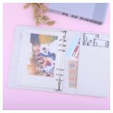 APPEARS NEW - Antner A5 Binder 6 Ring Refillable Notebook Binder Planner Cover for A5 Refill Paper, PU Leather Loose Leaf Personal Organizer Budget Planner for Savings & Budgeting with Magnetic Buckle