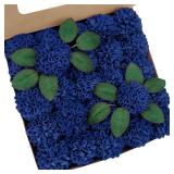 APPEARS NEW - YEEFLORA Artificial Flowers, 25pcs Realistic Artificial Rose for DIY Wedding Bouquets Centerpieces Arrangements, Blue Dahlia Flowers with Stem for Bridal Shower Party Home Decorations