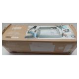 FACTORY SEALED - Baby Delight Lunaire Full Size Crib | Breathable Mesh Baby Crib | Tool-Free Assembly Baby Bed | 100% GOTS Certified Organic Cotton Fabric | Organic Sage  - Retail: $200