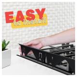 APPEARS NEW - Stove Gap Covers Stainless Steel, 2 Pack Stove Gap Filler Easy Retractable Length 13.8 to 27.5", Width 0.79" ALMCALS Stove Gap Guards Range Trim Kit, Heat Resistant Guard Between Stove T