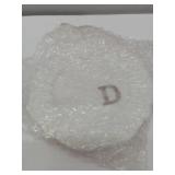 FACTORY SEALED - Scwhousi Initials Ring Dish D-Ceramic Jewerly Tray Trinket Dish for Rings Earrings Necklaces Bracelet Watch Keys,Monogrammed Gifts for Women Valentine
