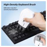 FACTORY SEALED - Keyboard Brush, Portable Keyboard Cleaner Soft Bristle Cleaning Brush, Safe Streak-Free Phone Screen Cleaner, Retractable Laptop Cleaning Kit for Computer MacBook PC iPad Camera Lens 