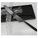 FACTORY SEALED - Wedding Cake Knife and Server Set, Integral Stainless Steel Longer Cake Cutter and Wider Pie Spatula, Elegant Cake Cutting Serving Set for Party Birthday Bridal Shower Set of 2, Matte