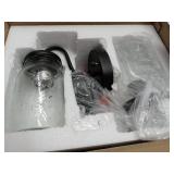 APPEARS NEW - DIRYZON EUL Vintage Mason Jar Light Fixture Clear Glass 2-Pack Wall Lights Oil Rubbed Bronze  - Retail: $60