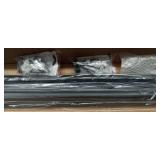 FACTORY SEALED - Dark Bronze Curtain Rods for Windows 66 to 120,1 Inch Disc Wrap Around Curtain Rod with Aluminum Finials and Brackets,No Screw Disassembly Adjustable Blackout Curved Room Darkening Cu