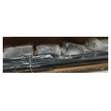 FACTORY SEALED - Dark Bronze Curtain Rods for Windows 66 to 120,1 Inch Disc Wrap Around Curtain Rod with Aluminum Finials and Brackets,No Screw Disassembly Adjustable Blackout Curved Room Darkening Cu