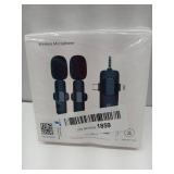 FACTORY SEALED - Portable Wireless Lavalier Microphone Recording Solution Wireless Lavalier Microphone for iPhone Ipad Android Camera for Video Recording Vlog YouTube Tiktok