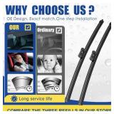 FACTORY SEALED - 2 Wipers Factory Replacement For 2014-2018 Chevrolet Silverado GMC Sierra Original Equipment Windshield Wiper Blades Set - 22+22" Top Lock (Set of 2) Not for J HOOK