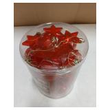 Decorbyhannah 26ct Transparent Red Christmas Ornaments
