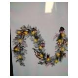 Decorbyhannah Pink and Gold Christmas Garland with Lights 6ft