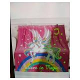Jekeno Unicorn with Stars Glow In The Dark Blanket 50 x 60in