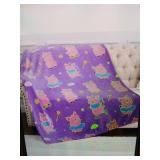 Hohoto Premium Flannel Throw Blanket Glow In The Dark Pig Blanket