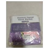 Hohoto Premium Flannel Throw Blanket Glow In The Dark Pig Blanket