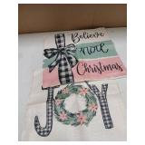 AnyDesign Christmas Throw Pillow Covers 18 x 18in 4pk