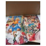 Vintage Christmas Throw Pillow Covers 4pk 18 x 18in