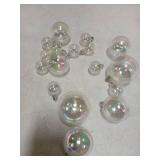 Clear Christmas Ornaments 17pcs