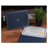 CRASPIRE 96pcs Gold Foil Certificate Seals Bow Embossed Gold Certificate Seals 2" Round Self Adhesive Embossed Stickers for Invitations Graduation Monogram Seals