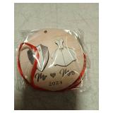 Mr & Mrs 2024 Wedding Ornament