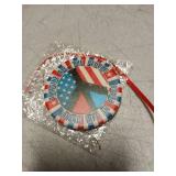 1970s All the People Peace Christmas Ornament